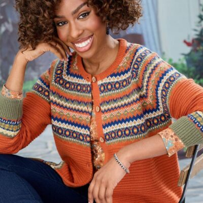 Best Auburn Fairisle Cardigan  Cardigans