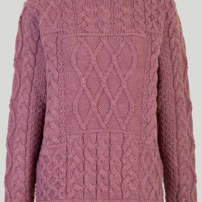 Clearance  Turtle Neck Cable Aran Wool Jumper  Jumpers