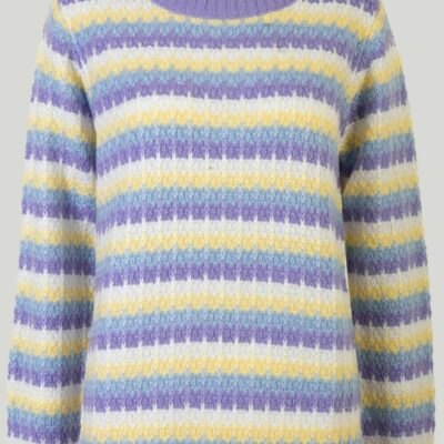 Online Button Shoulder Stripe Jumper  Jumpers