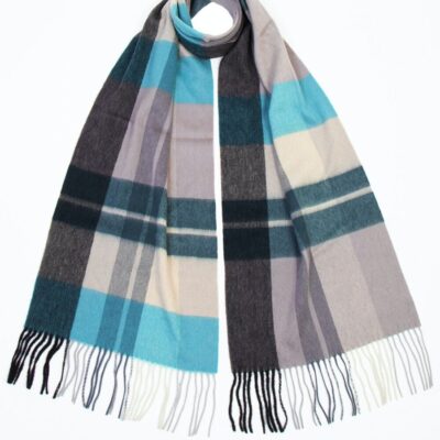 Online Long Cashmere Check Scarf  Scarves