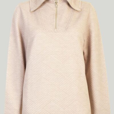 Online Funnel Neck Textured Jumper  Jumpers