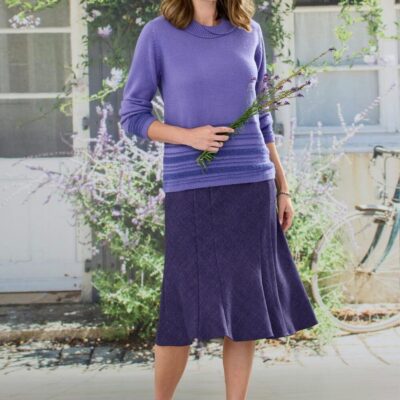 New Textured Lined Skirt 27″  Skirts