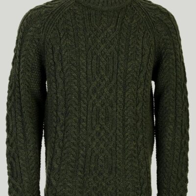 Best Crew Neck Cable Aran Wool Jumper  Jumpers