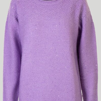 Online Purple Sequin Jumper  Jumpers