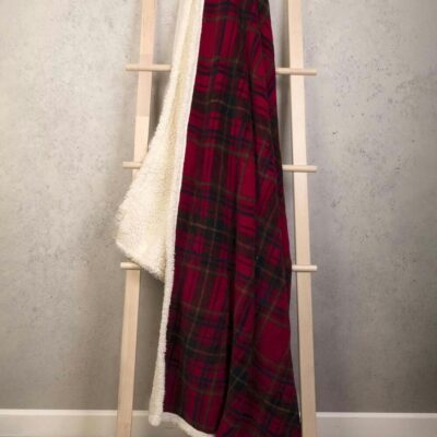 New Sherpa Fleece Throw  Tartan