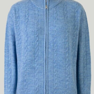 Best Cable Knit Zip Through Cardigan  Cardigans