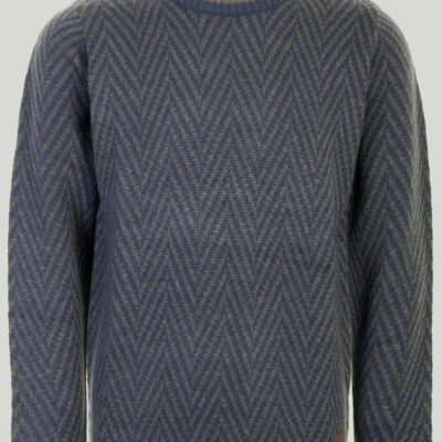 New Crew Neck Herringbone Jumper  Jumpers