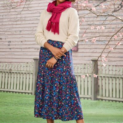 Wholesale Floral Tiered Skirt  Jumpers