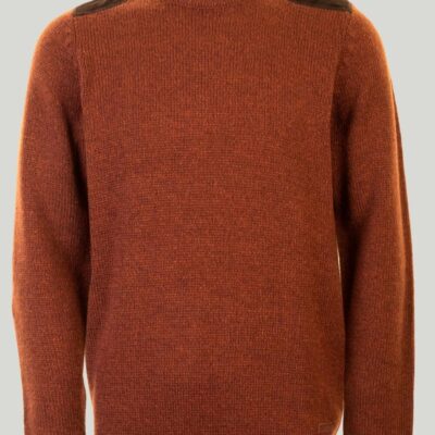 Wholesale Crew Neck Suede Trim Jumper  Jumpers