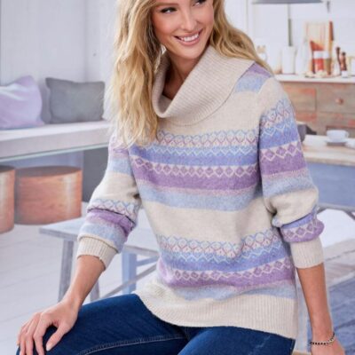 Best Lilac Fairisle Jumper  Jumpers