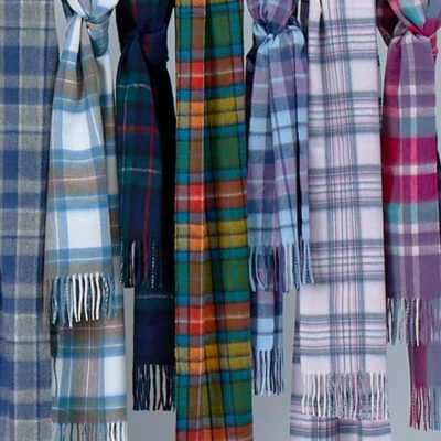 Hot Cashmere Check Scarf  Tartan