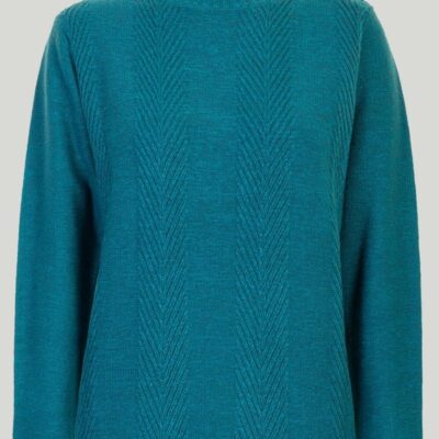 Clearance  Teal Turtle Neck Jumper  Jumpers