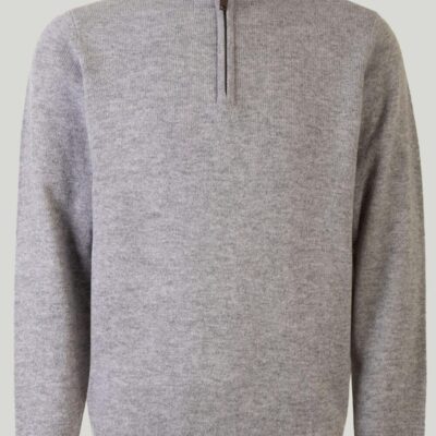 Clearance  Lambswool Zip Neck Jumper  Jumpers