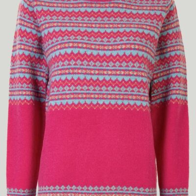 Hot Lambswool Fairisle Yoke Jumper  Jumpers